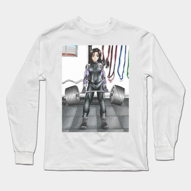 Deadlift Alita Long Sleeve T-Shirt by KranberriJam